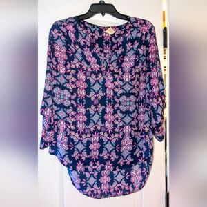 Pink & Blue Faded Glory Blouse